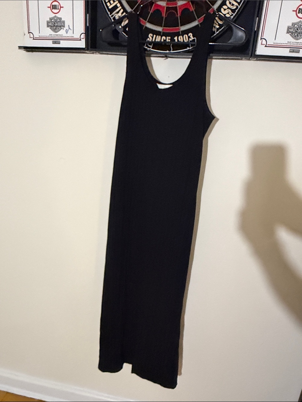 H&M Black Sleeveless Racerback Maxi Dress